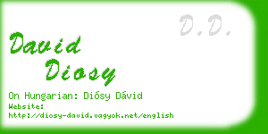 david diosy business card